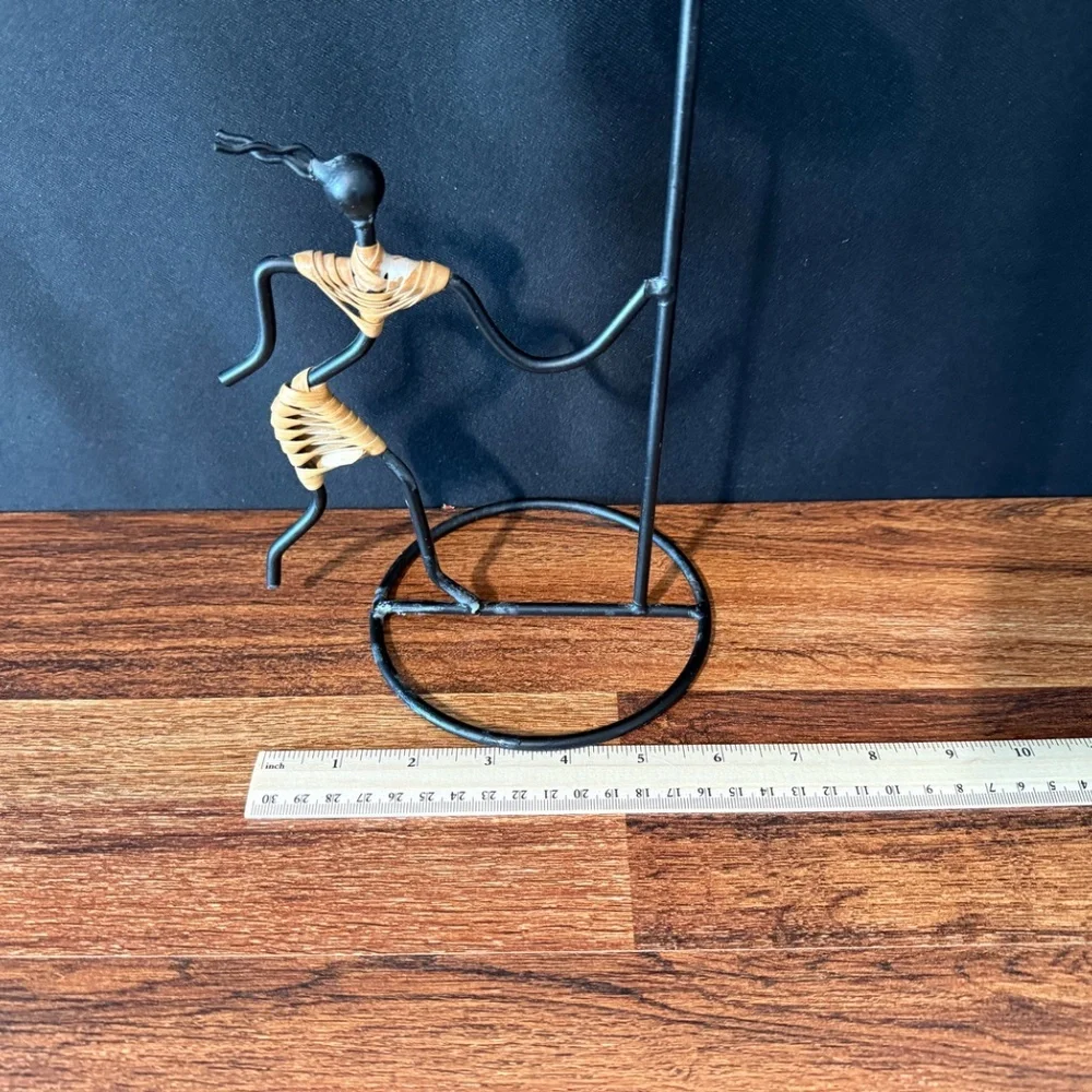 Metal Dancing Woman Candle Holder